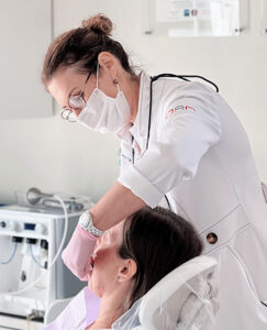 Patient receiving personalized care at Modern Smile Design in Sarasota.