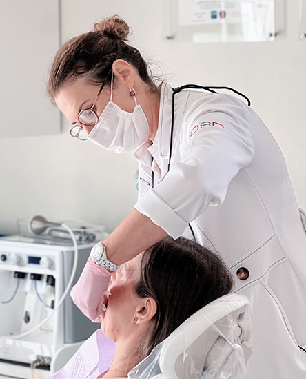 Patient receiving personalized care at Modern Smile Design in Sarasota.
