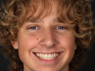 smiling patient at modern smile design in sarasota, FL smiling patient at modern smile design in sarasota, FL